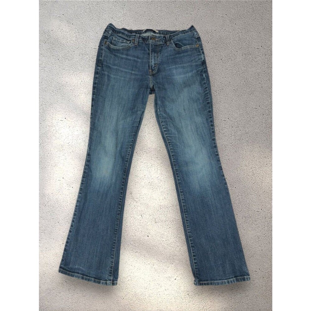 Levi's 515 Bootcut Jeans Women's 12M (32x30) Dark Wash Flap Pockets Western Y2K - Picture 3 of 13